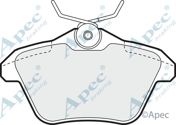 APEC BRAKING Комплект тормозных колодок, дисковый тормоз PAD943
